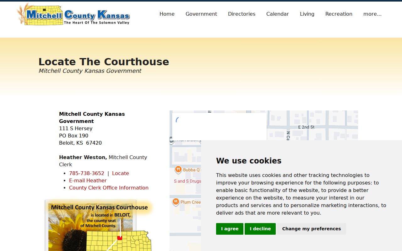 Mitchell County court docket courthouse source